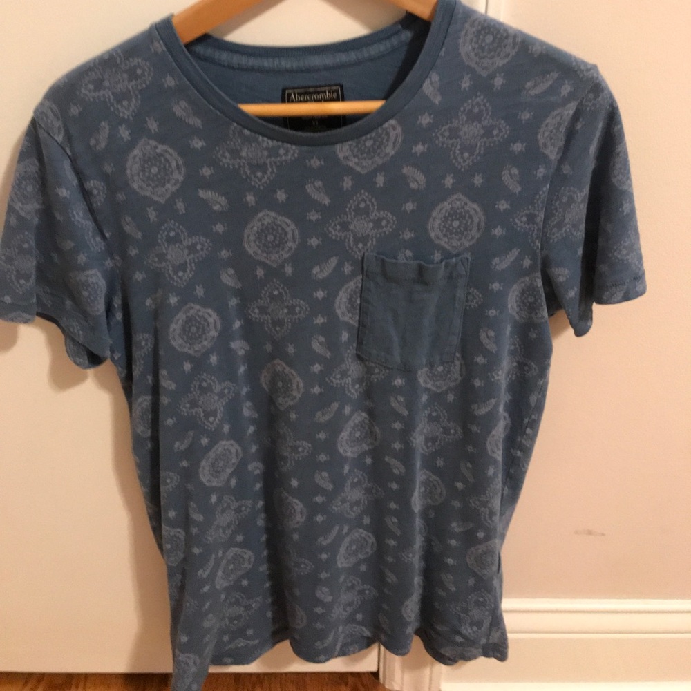 A&F blue bandana-esc t shirt